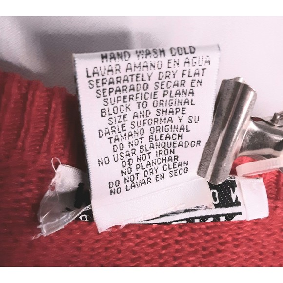 Western Connections Sweater Festive V-Neck Red With Beads Rhinestones Small - Picture 9 of 9